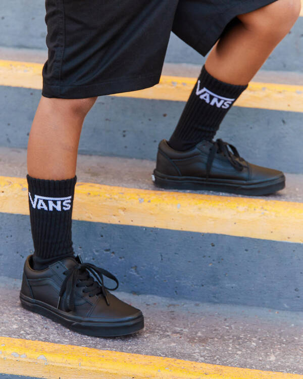 Vans Boys' Old Skool Leather Shoes for Mens