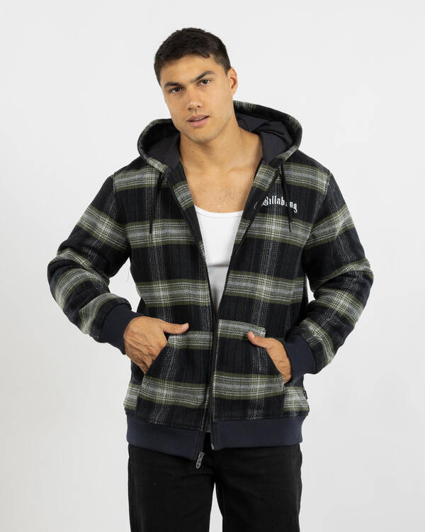 Billabong Warped Zip Thru Hooded Jacket for Mens