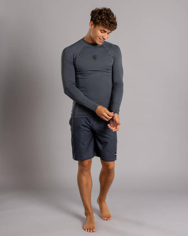 Far King Relaxed Fit Long Sleeve Rash Vest for Mens