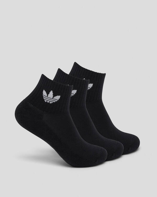 adidas Toddlers' Mid Ankle Socks 3 Pack for Mens
