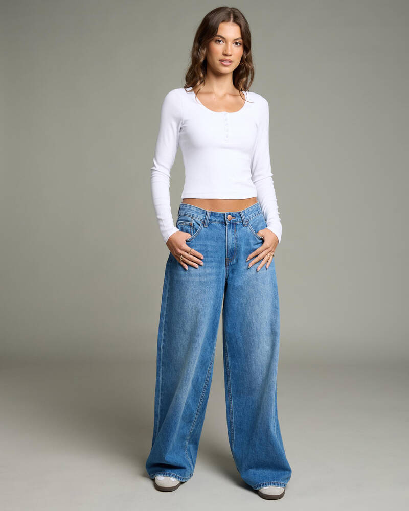 DESU Soho Wide Leg Jeans for Womens