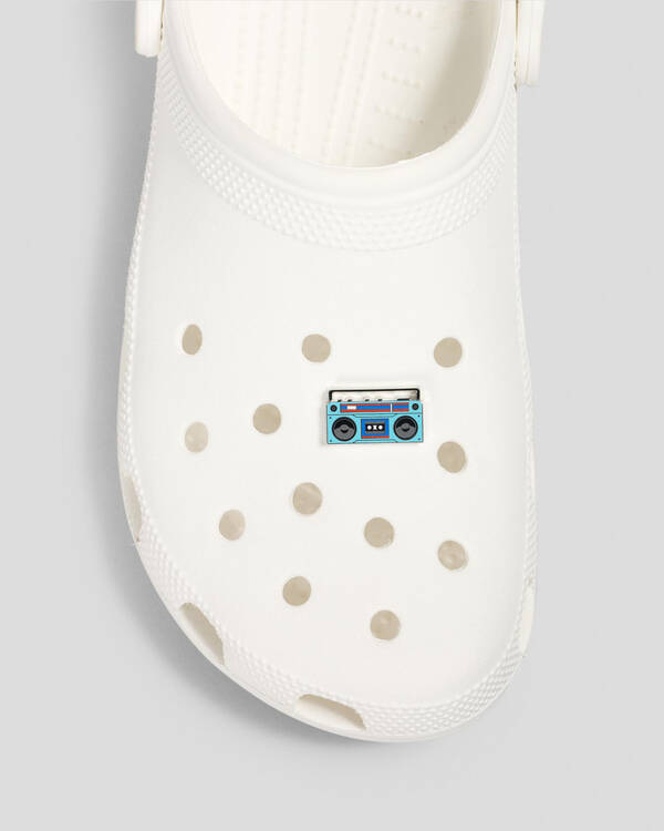 Crocs Blue Boom Box Jibbitz for Unisex