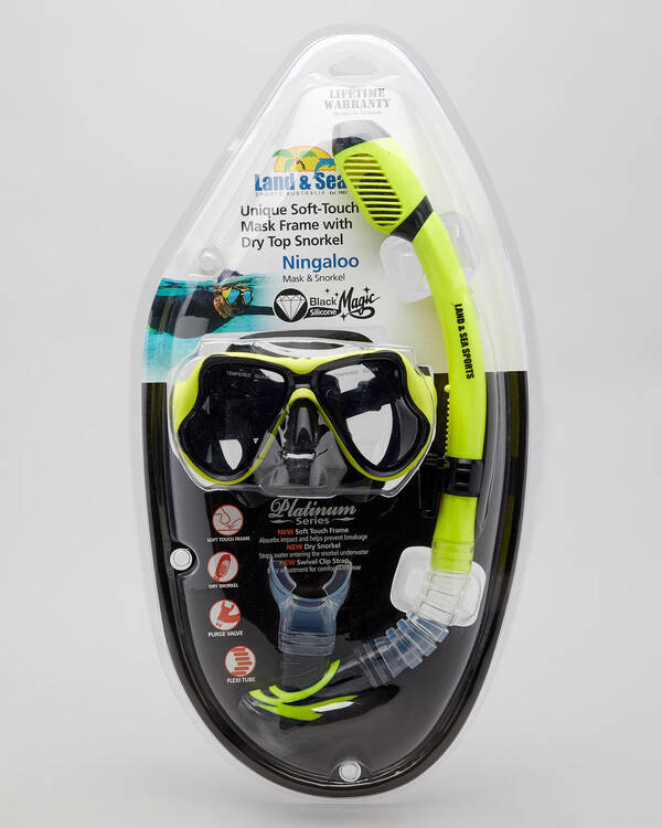 Land & Sea Sports Ningaloo Mask & Snorkel Set for Mens