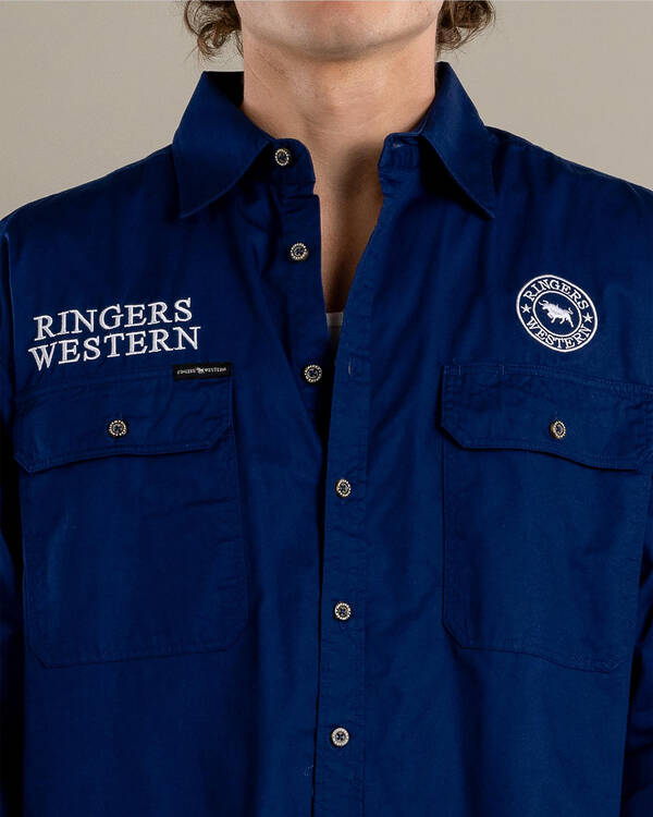 Ringers Western Hawkeye Long Sleeve Work Shirt for Mens