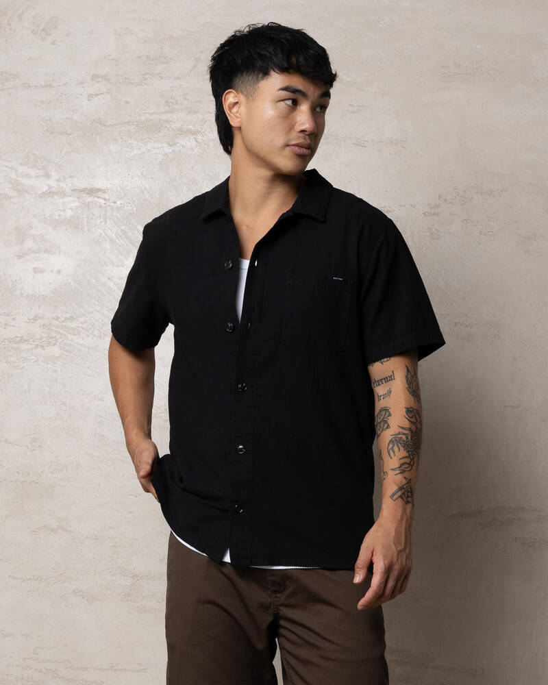 Rhythm Flag Short Sleeve Shirt for Mens
