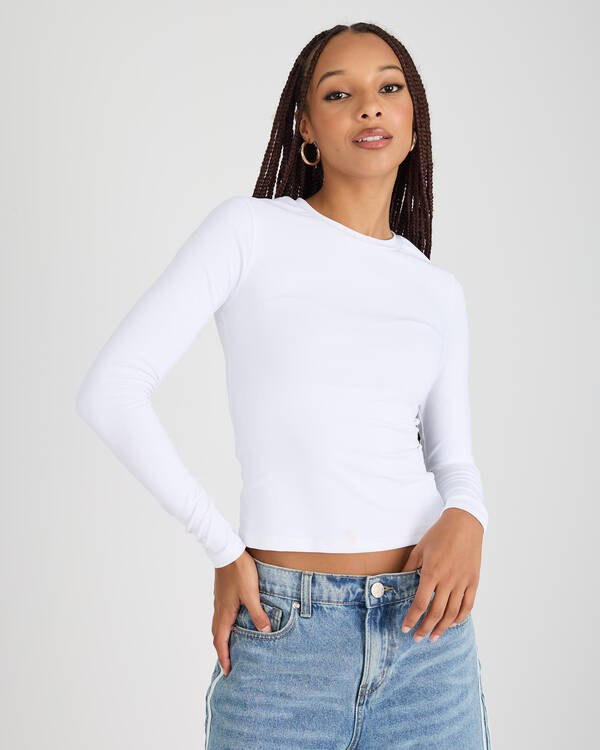 Ava And Ever Basic Super Soft Long Sleeve Top for Womens