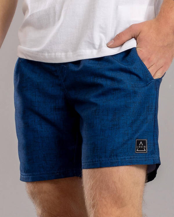 Lucid Encrypted Elastic Waist Shorts for Mens