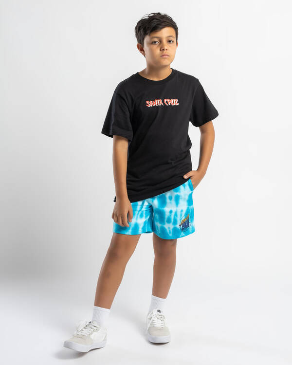 Santa Cruz Boys' Screaming Wave Front T-Shirt for Mens