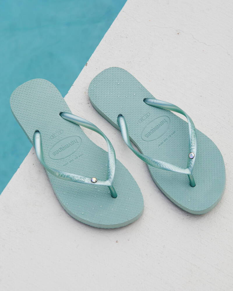 Havaianas Slim Crystal Thongs for Womens