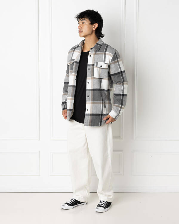 Skylark Fractured Long Sleeve Flannel Shirt for Mens