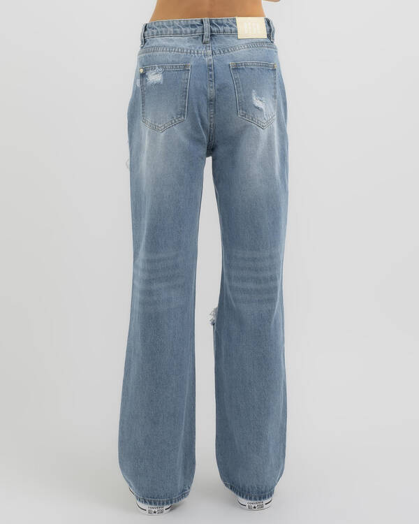 DESU Girls' Parker Wide Leg Jeans for Womens