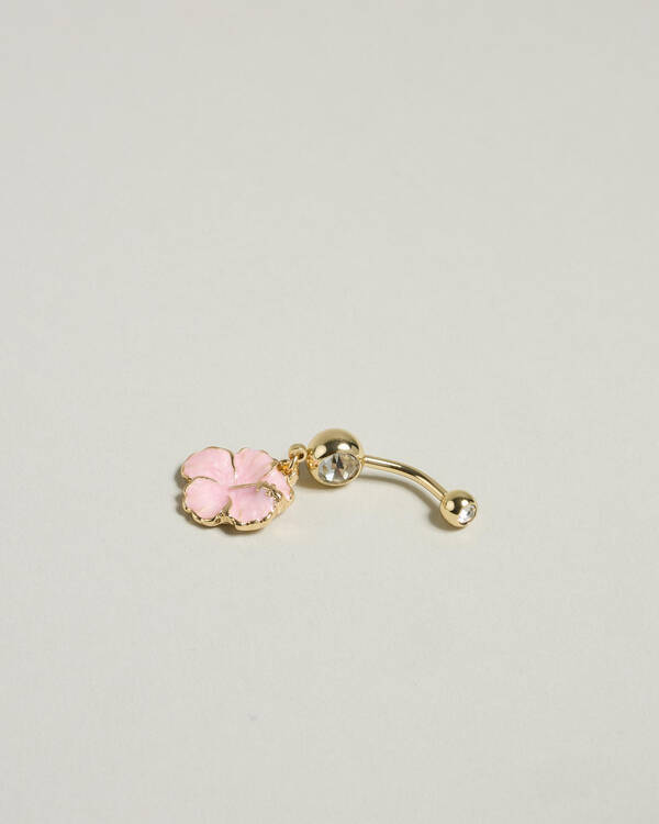 Karyn In LA Litia Hibiscus Belly Ring Pack for Womens