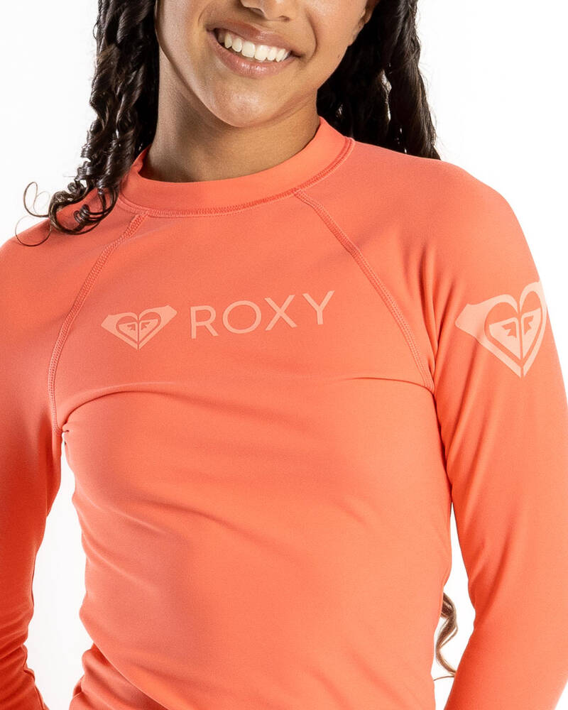 Roxy Girls' Heater Long Sleeve Rash Vest for Womens
