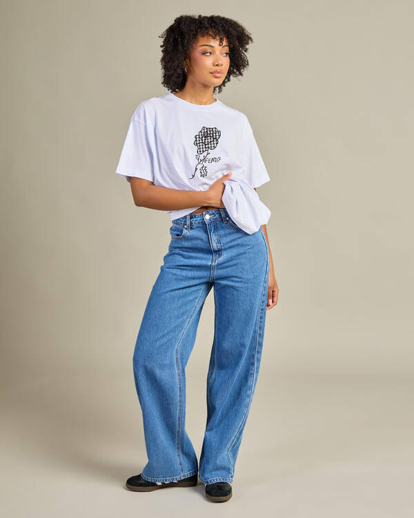 Afends Bella Wide Leg Baggy Jean for Womens