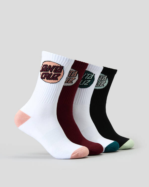 Santa Cruz Women's Pop Dot Crew Sock Pack for Womens