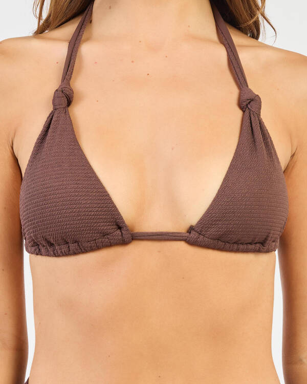 Kaiami Niana Knot Triangle Bikini Top for Womens