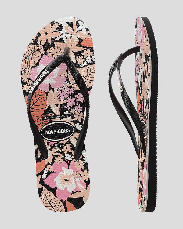 Havaianas Slim Ditsy Bloom Thongs for Womens