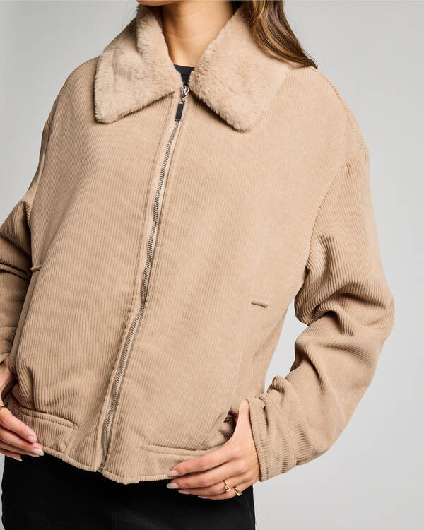 Ava And Ever Wolf Cord Jacket for Womens
