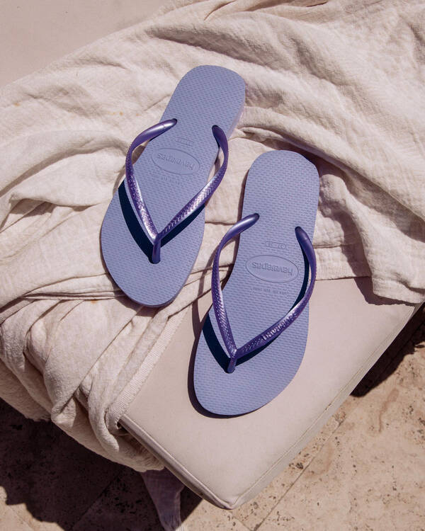 Havaianas Slim Metallic Thongs for Womens