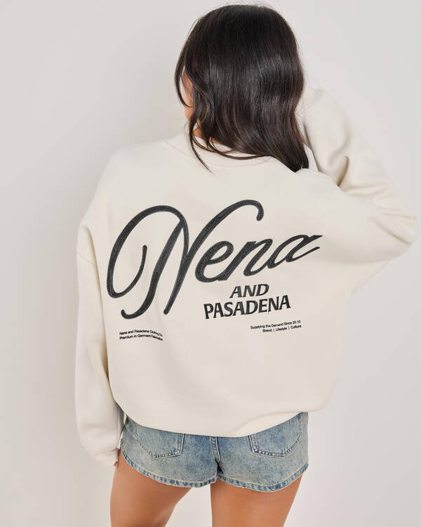 Nena & Pasadena Treaty Box Fit Sweatshirt for Womens