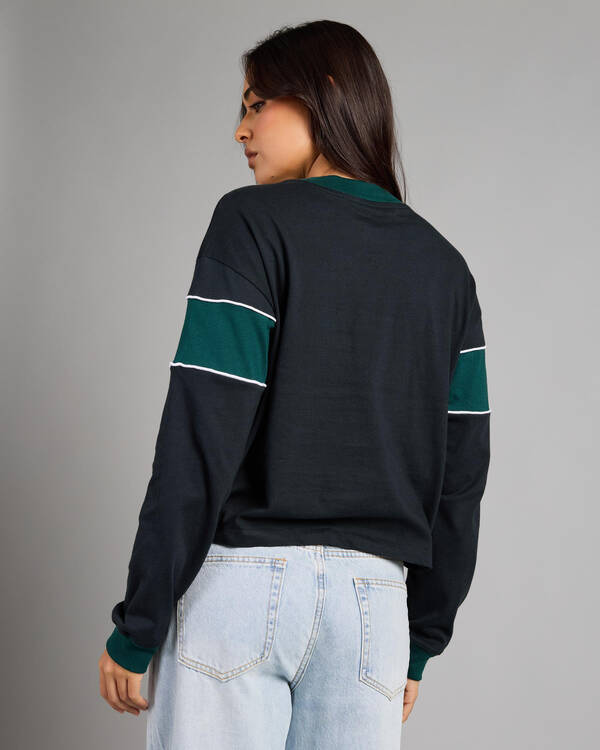 RVCA Spectate Embroidered Logo Long Sleeve T-Shirt for Womens