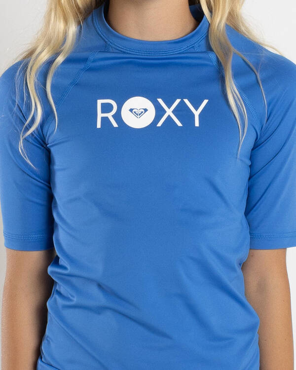 Roxy Girls' Essential Short Sleeve Rash Vest for Womens