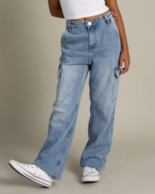 DESU Girls' Elkie Cargo Jeans for Womens