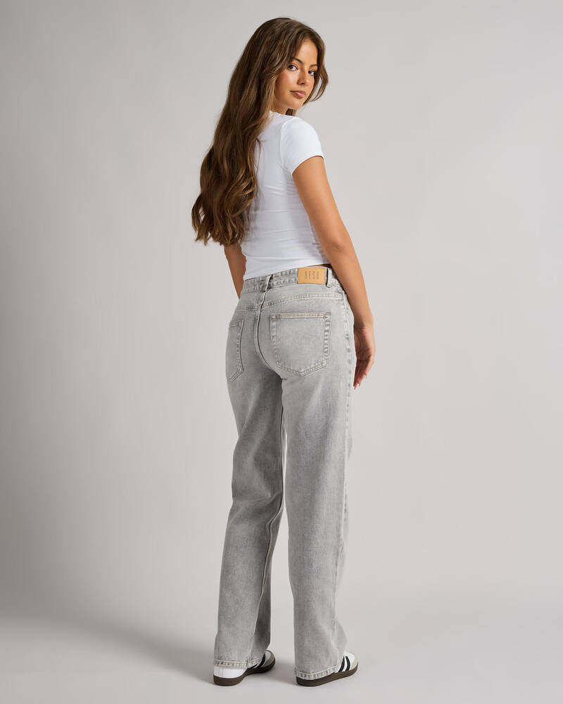 DESU Rocker Straight Leg Jeans for Womens