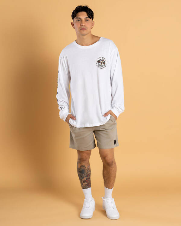 Salty Life Vision Elastic Waist Shorts for Mens