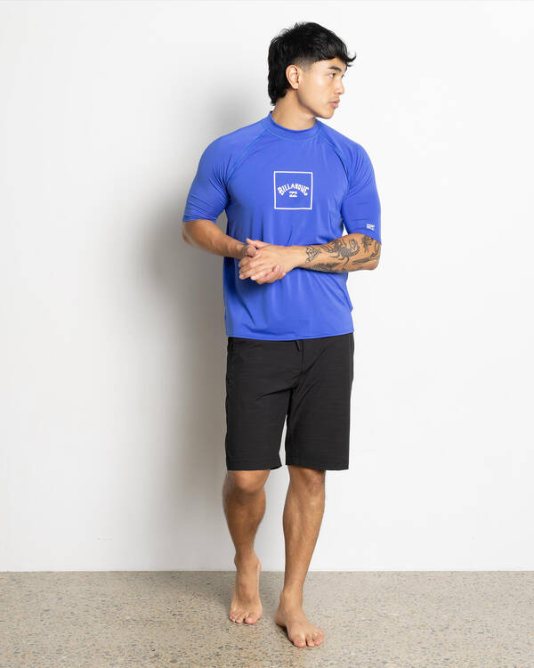 Billabong Boxed Arch Short Sleeve Rash Vest for Mens