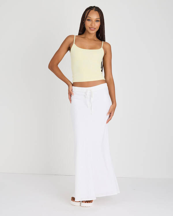 Mooloola Basic Fine Rib Cami Top for Womens