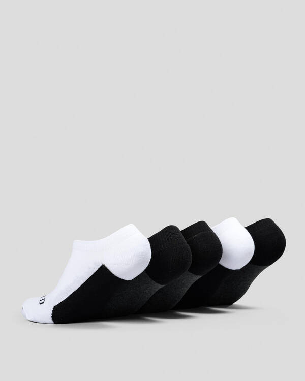 Lucid Boys' Fuzzled Ankle Socks 5 Pack for Mens