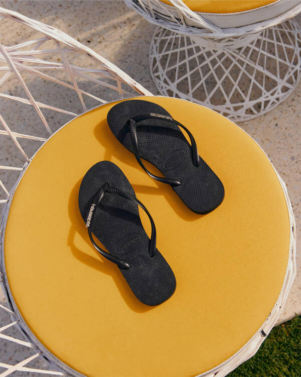 Havaianas Slim Metal Thongs for Womens