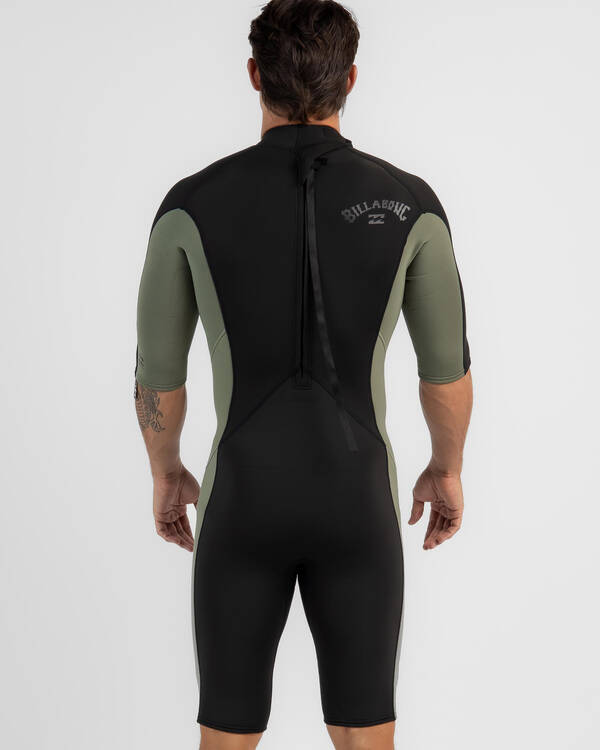 Billabong 2/2 Absolute Back Zip Short Sleeve Spring Suit for Mens