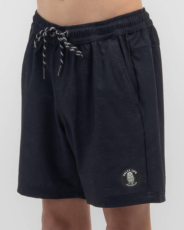 Salty Life Boys' Accord Elastic Waist Shorts for Mens