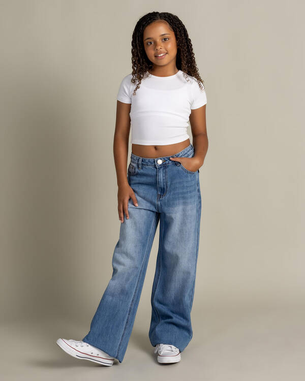 DESU Girls' Icon Straight Leg Jeans for Womens