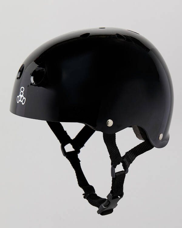 Triple 8 Black Gloss Helmet for Unisex
