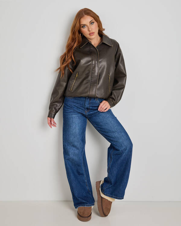 Ava And Ever Maverick Bomber Jacket for Womens