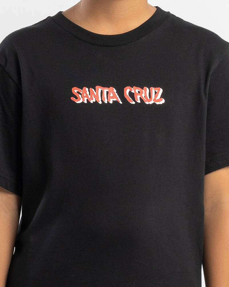 Santa Cruz Boys' Screaming Wave Front T-Shirt for Mens