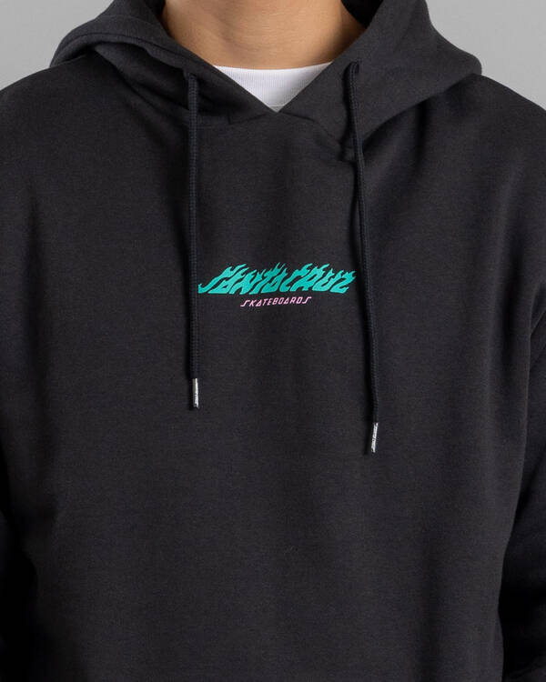 Santa Cruz Stacked Handled Strip Front Hoodie for Mens