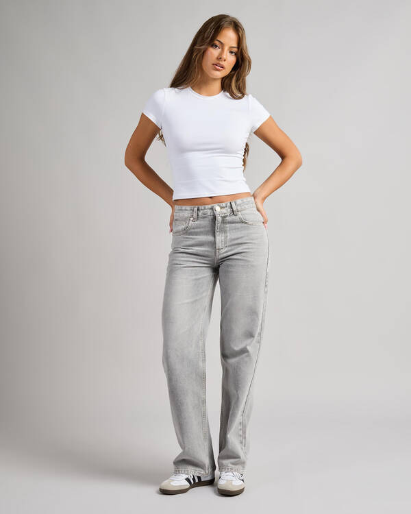 DESU Rocker Straight Leg Jeans for Womens