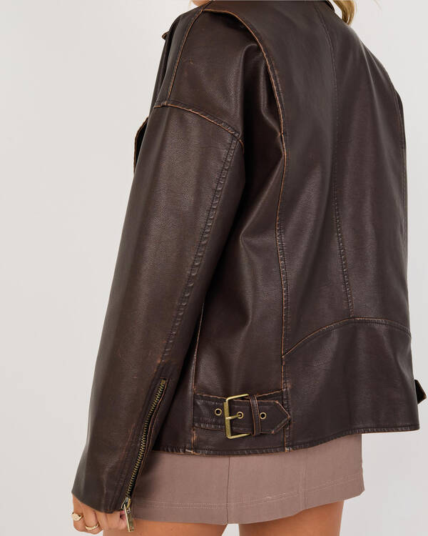 Ava And Ever Drifter Biker Jacket for Womens
