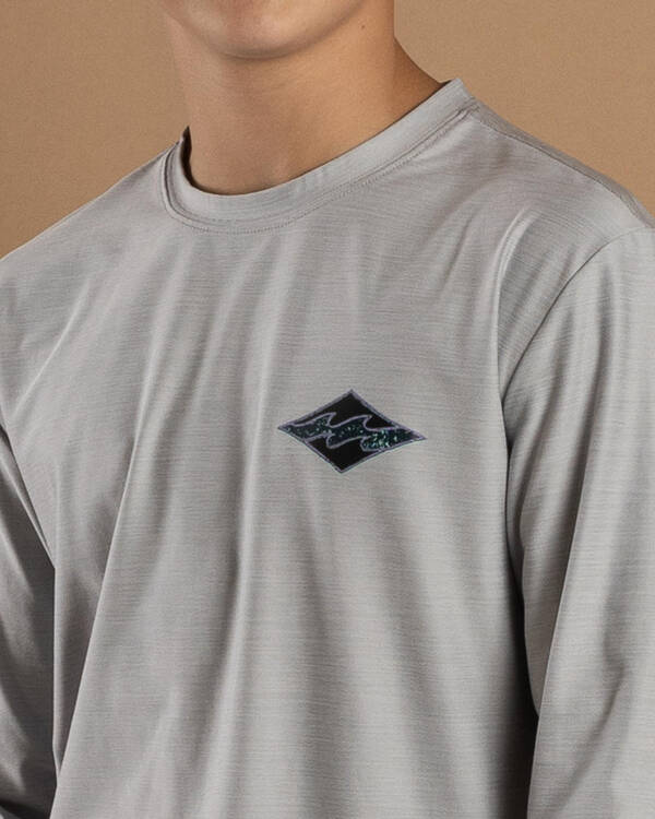 Billabong Boys' Diamond Shoreline Long Sleeve Rash Vest for Mens