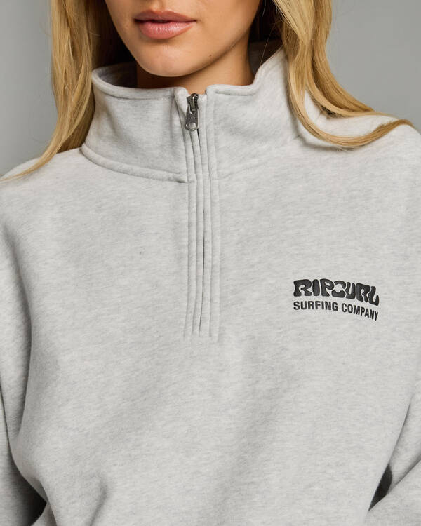 Rip Curl Surf Puff 1/4 Zip Sweatshirt for Womens