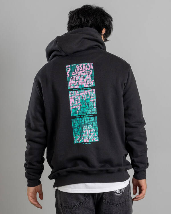 Santa Cruz Stacked Handled Strip Front Hoodie for Mens