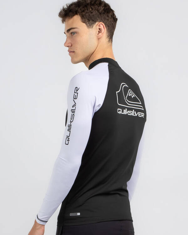 Quiksilver On Tour Long Sleeve Rash Vest for Mens