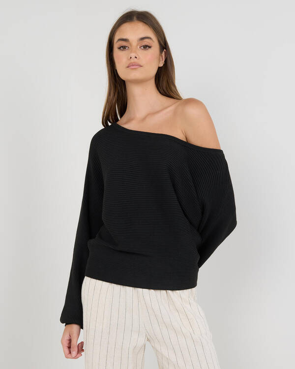Ava And Ever Ophelia Off Shoulder Knit Jumper for Womens