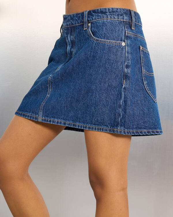 Lee Relaxed Denim Mini Skirt for Womens
