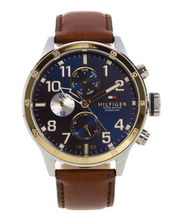 Tommy Hilfiger Trent Leather Watch for Mens