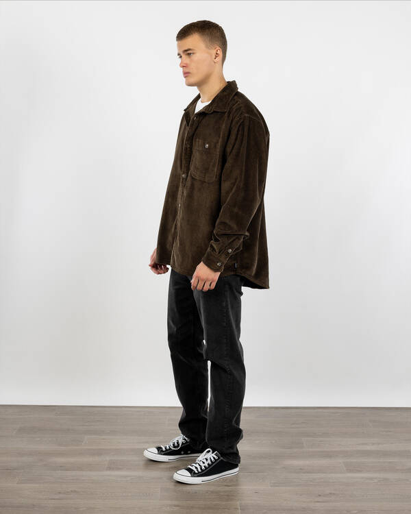 RVCA Wide Load Cord Long Sleeve Shirt for Mens